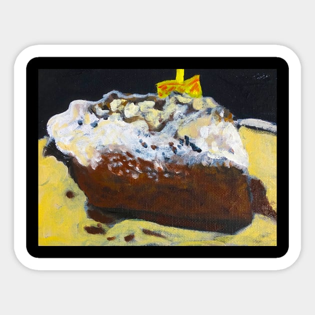 Chocolate Pie Sticker by Jan Lewin Art Store